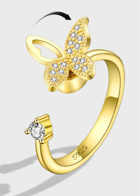 Butterfly Ring Gold
