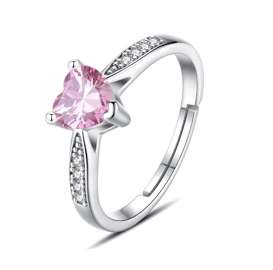 Herz Ring Rosa