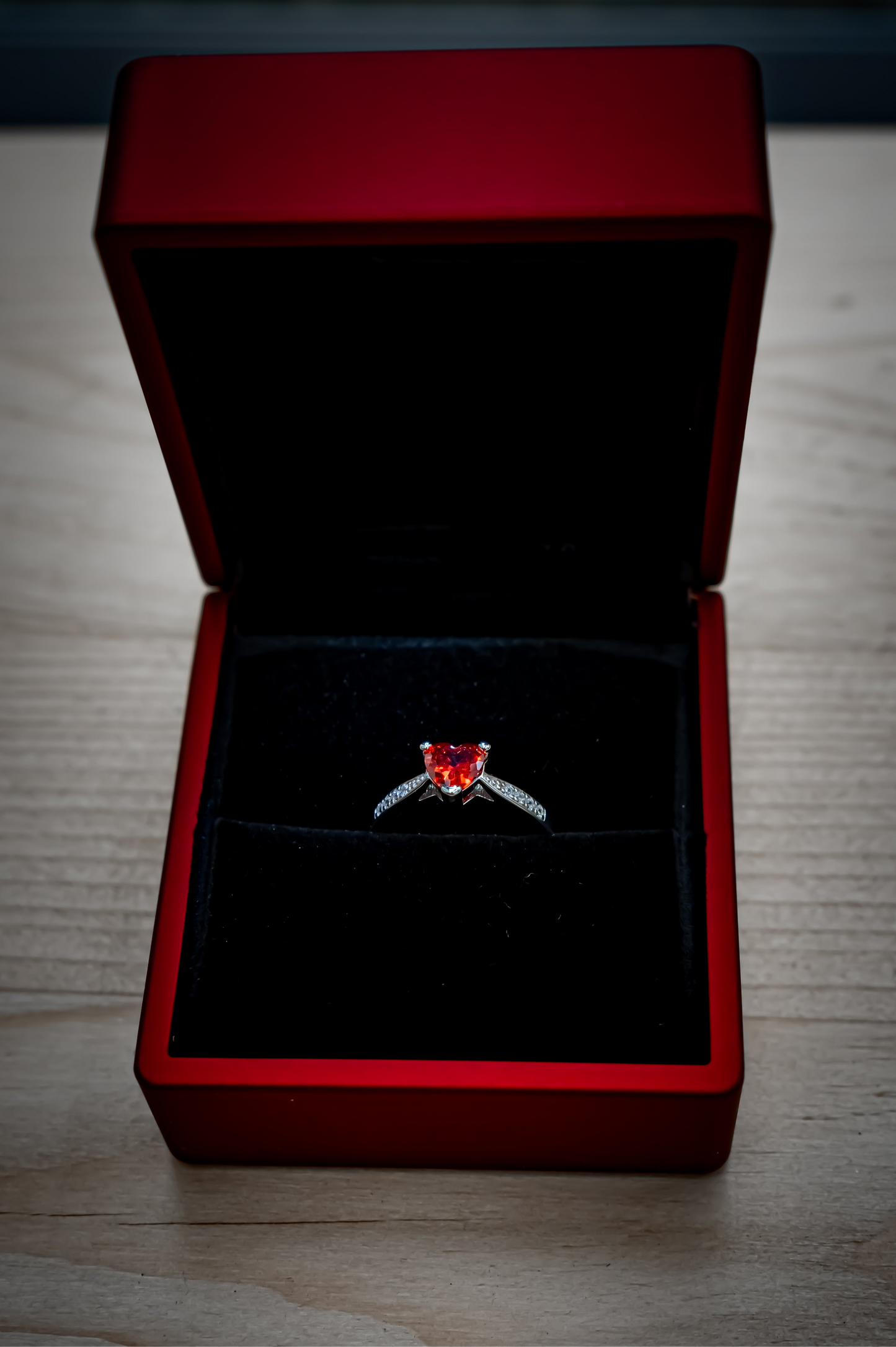 Herz Ring Rot