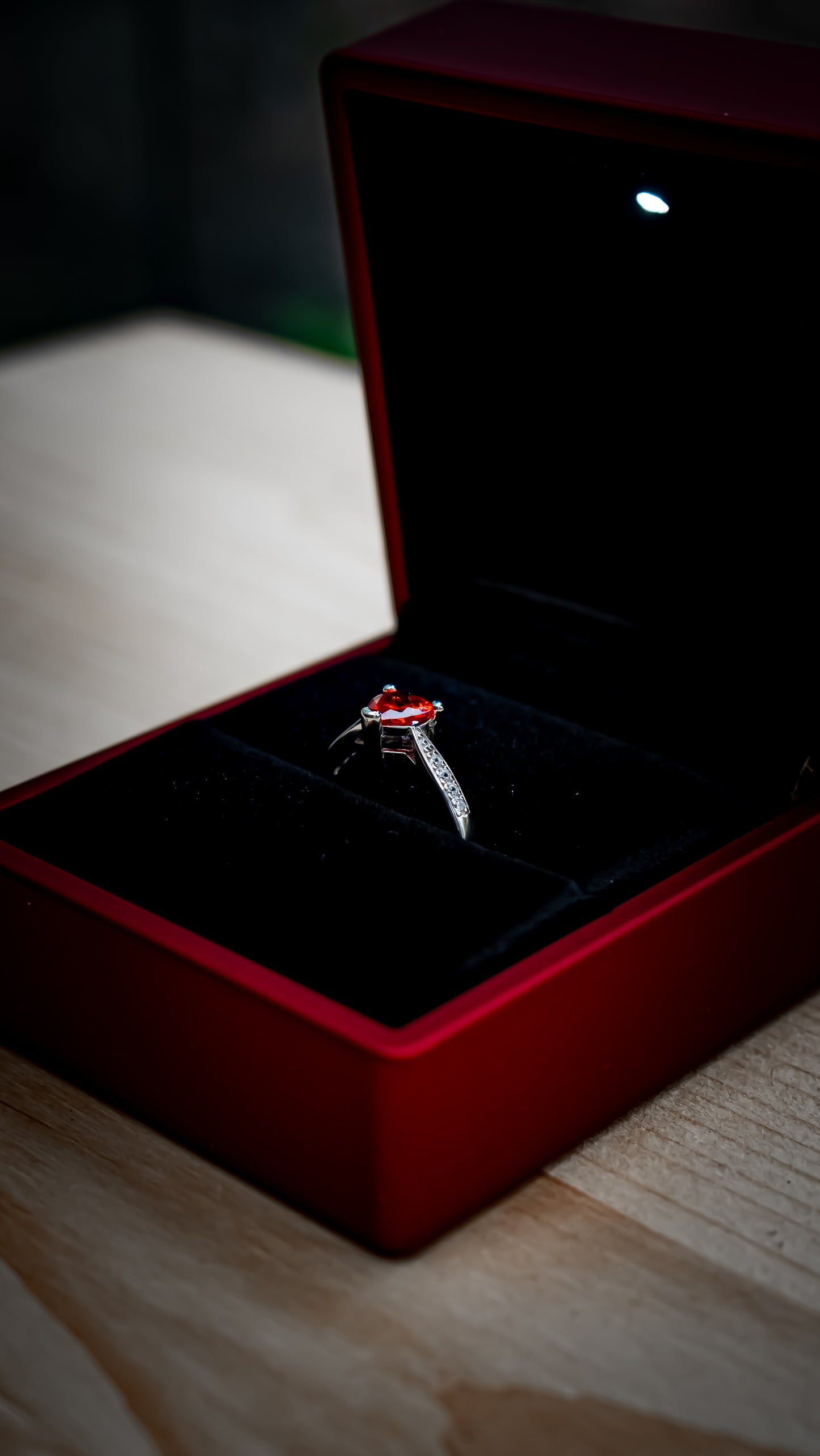 Herz Ring Rot