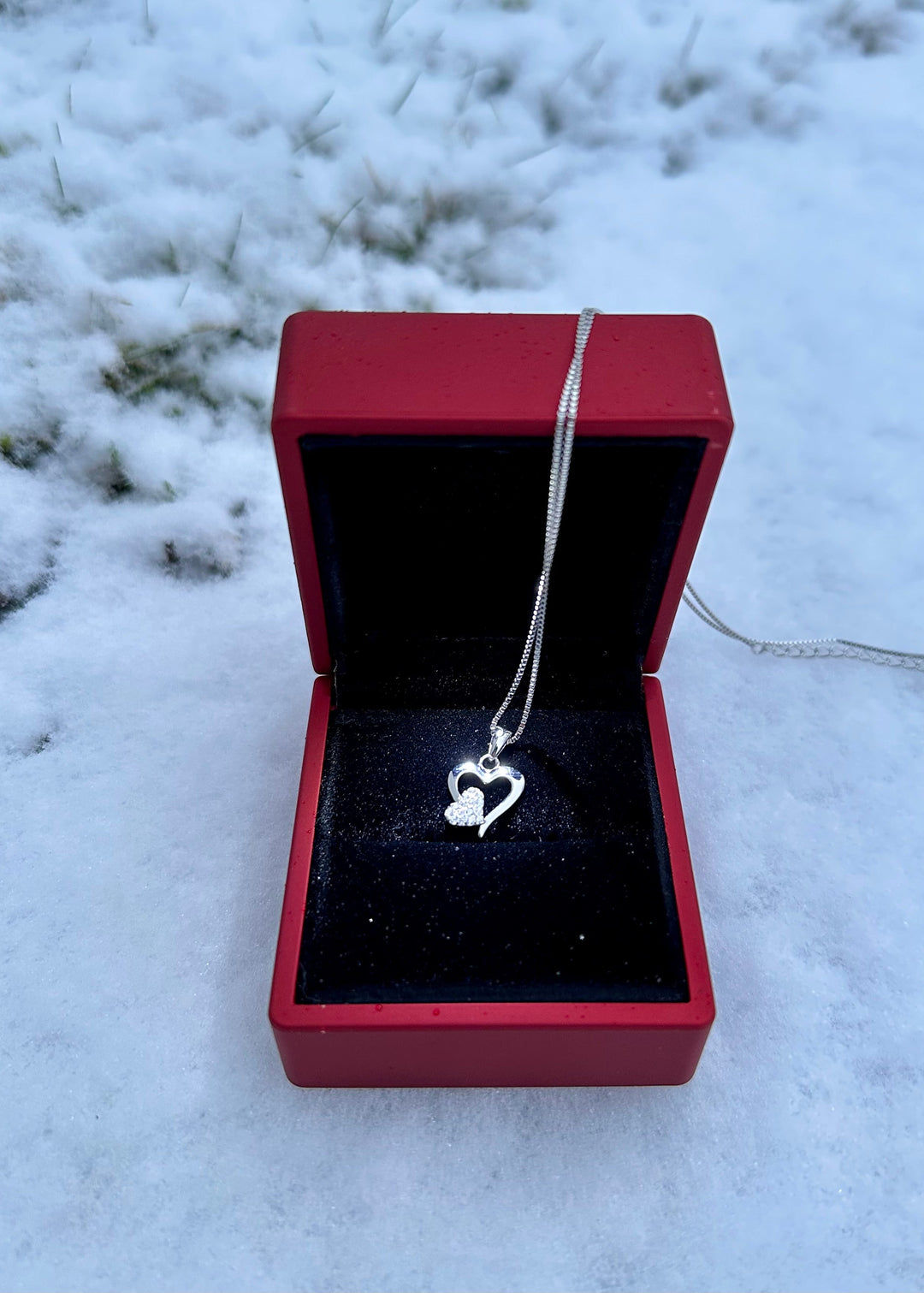 Herz Kette Diamant 925 - mypromisering