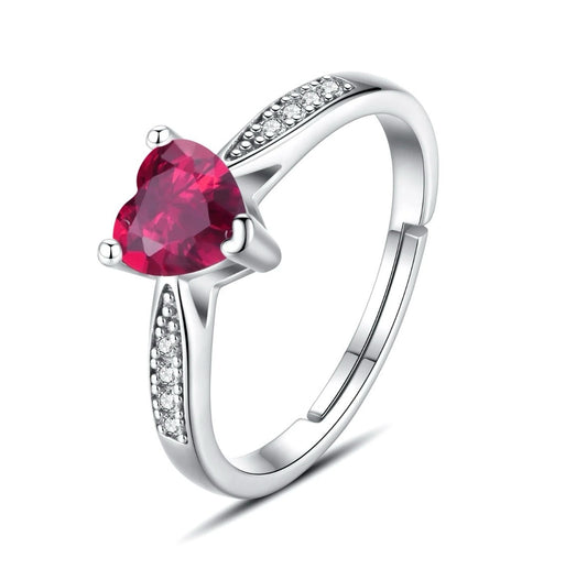 Herz Ring Ruby