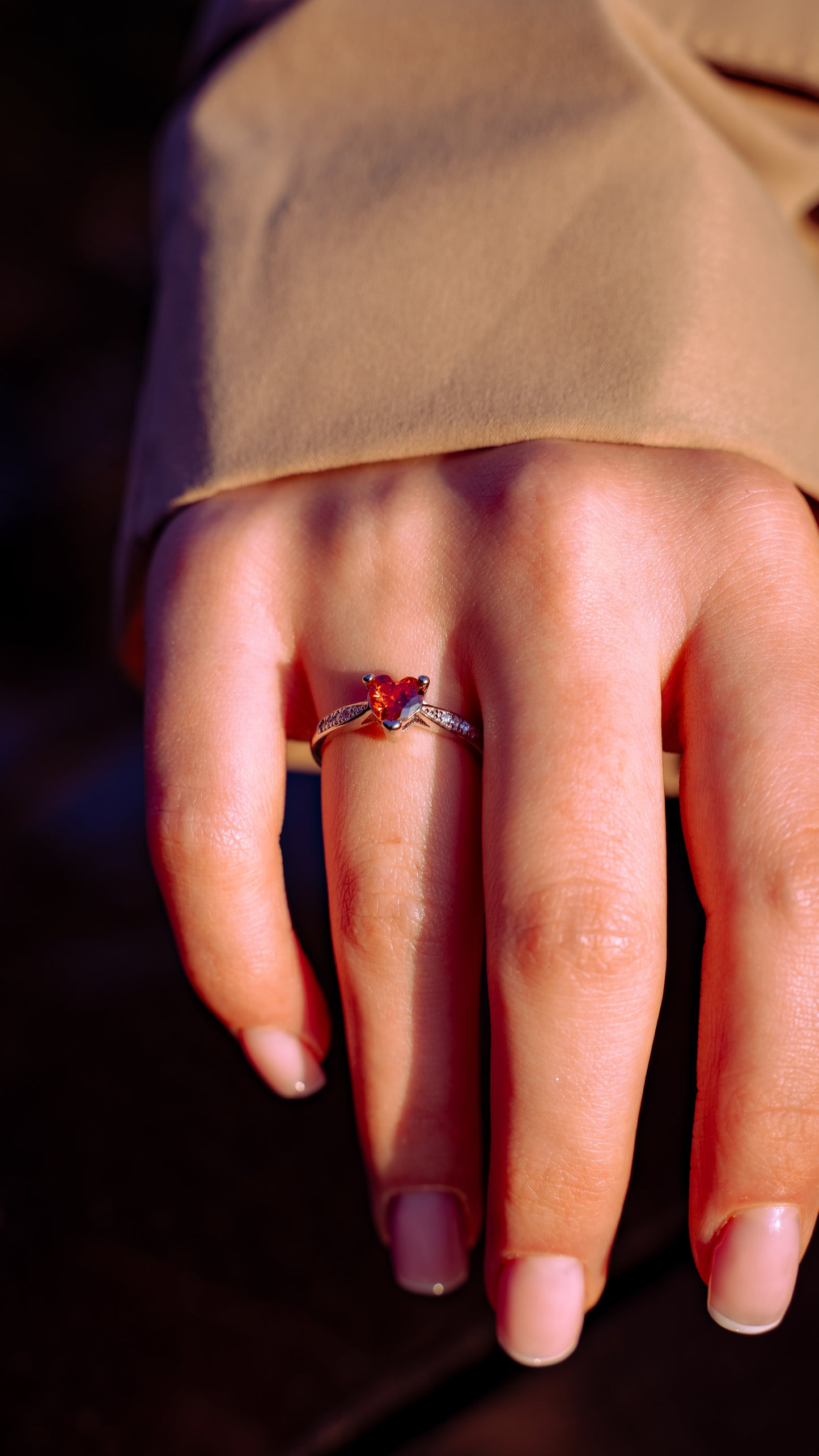 Herz Ring Rot