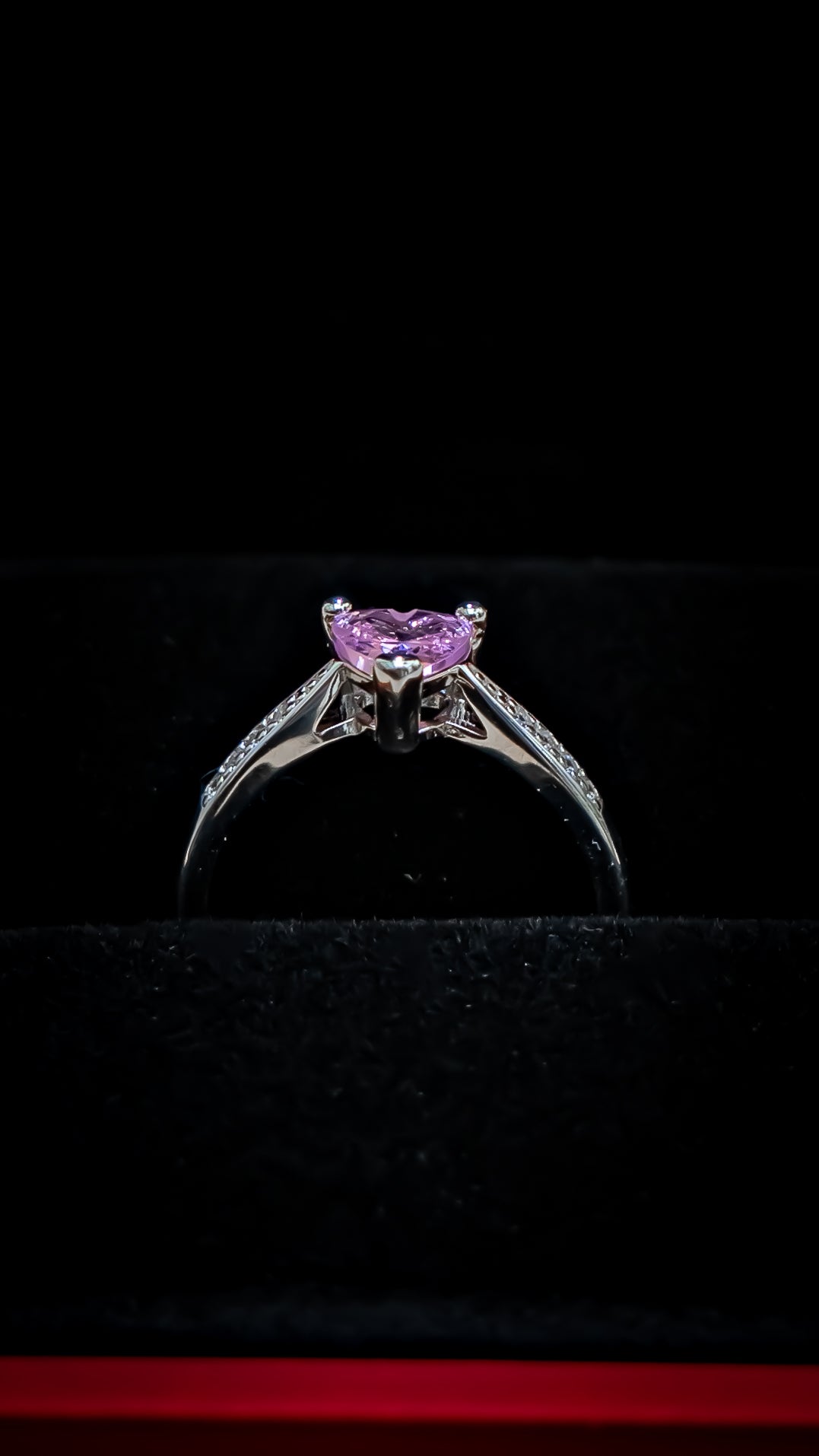 Herz Ring Rosa