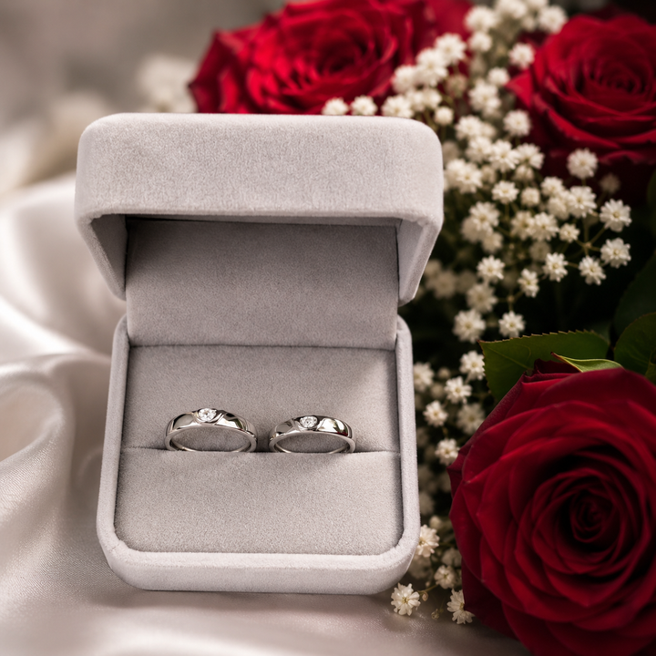 Couple Ringe Herz Silber 925 Mann und Frau Mypromisering 