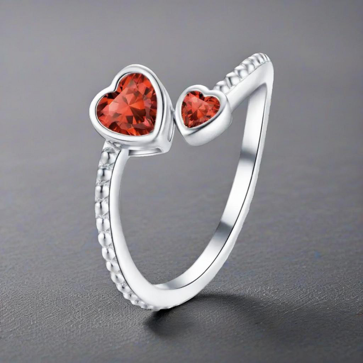 Doppelherz Ring 925