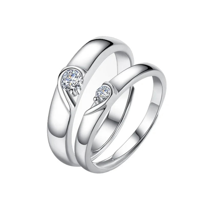 Couple Ringe aus 925er Silber – zwei Ringe für Mann und Frau