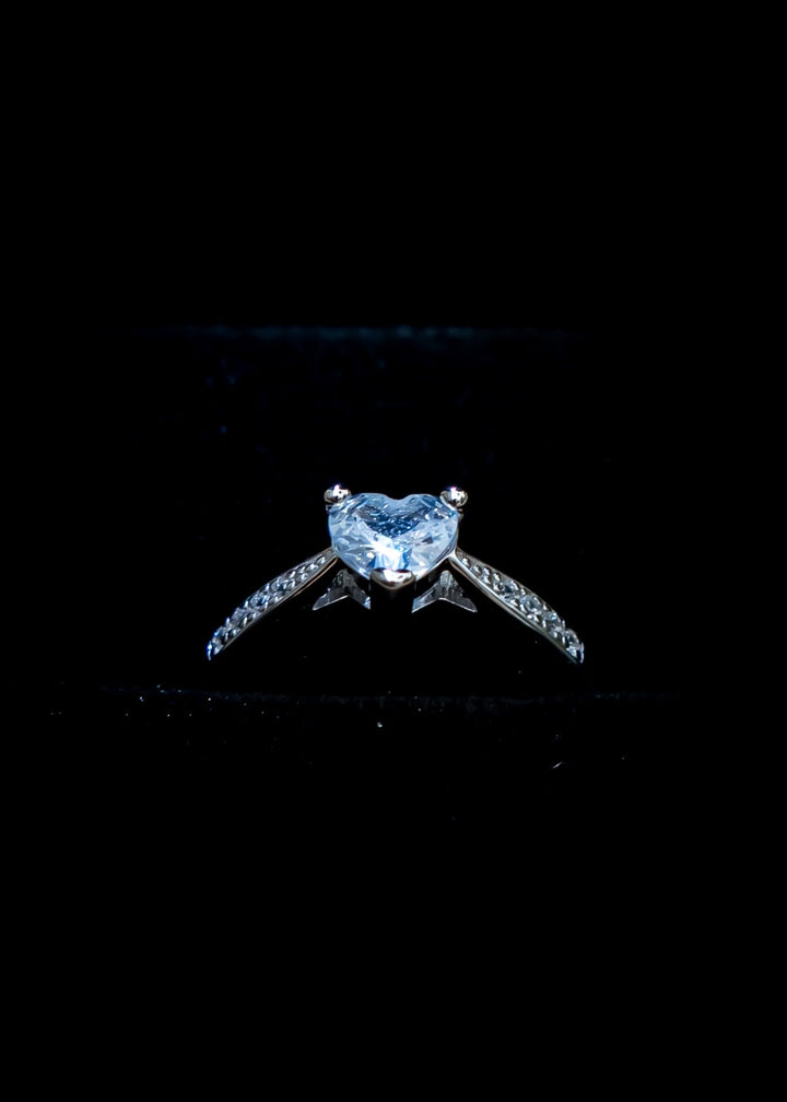Silber-Herzring als Geschenk für Freundin oder Frau