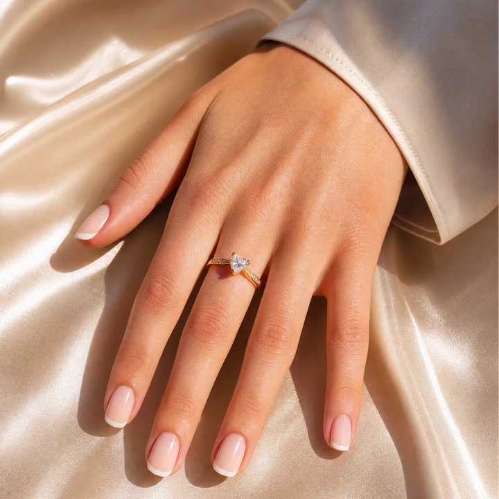 herz ring gold mypromisering verstellbar 