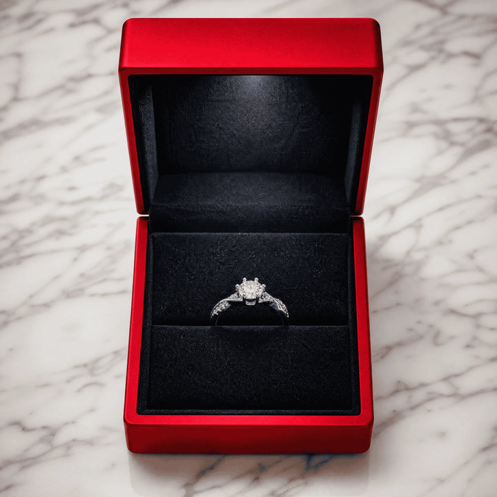 Princess Moissanit Ring