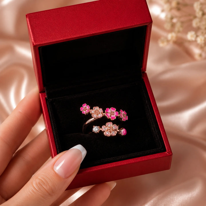 Rosé Blossom Ring