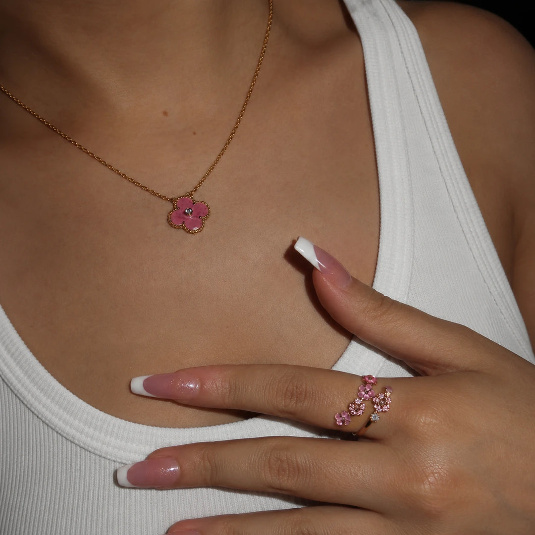 Rosé Blossom Ring