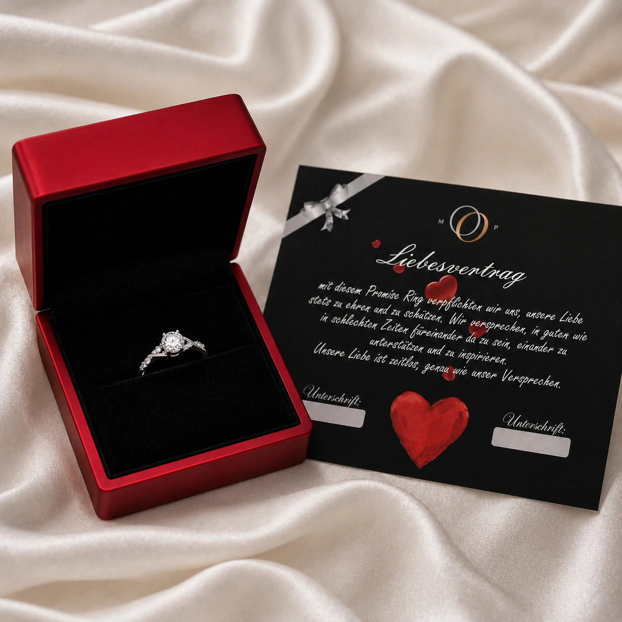 myprmisering princess ring silber moissanit